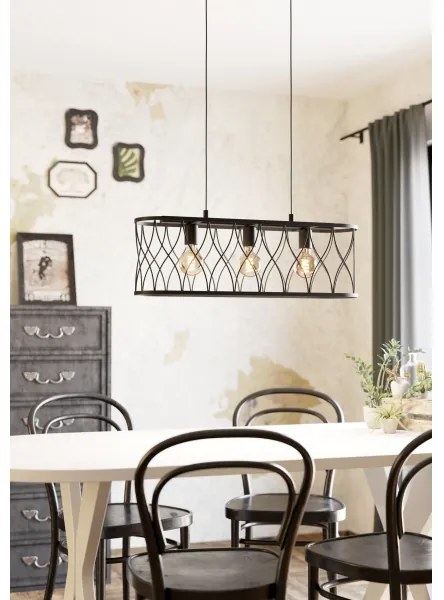 Lustră pe cablu GILTSPUR 3xE27/40W/230V Eglo 43554