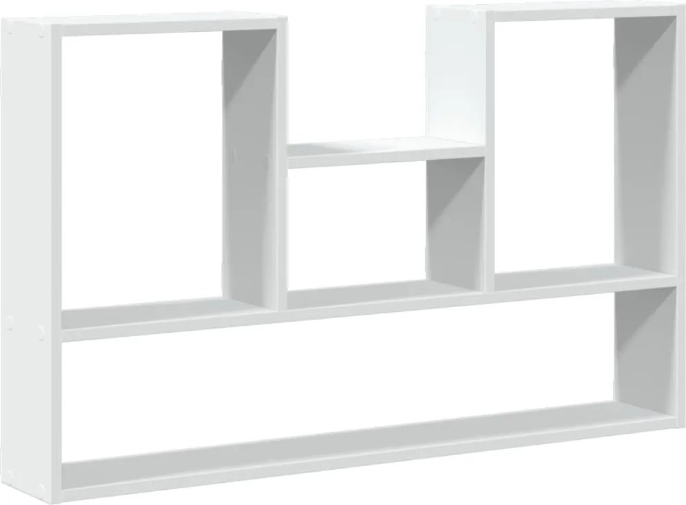 vidaXL Raft de perete alb 99x15x60 cm, lemn stratificat