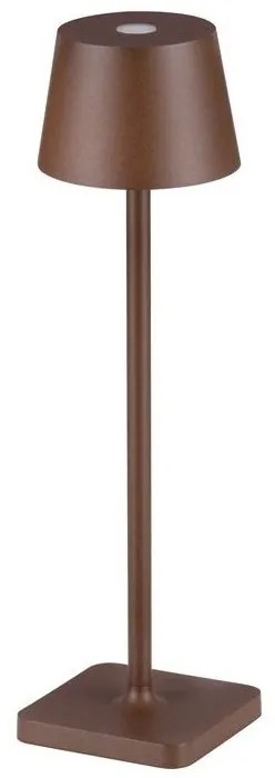 Veioza/Lampa de masa LED portabila exterior IP54 DECK maro