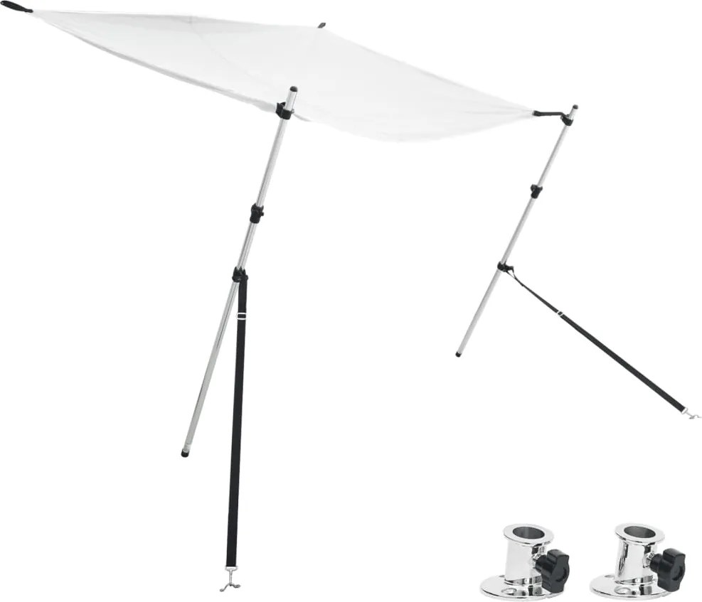 vidaXL Set extensie parasolar T-Top, alb, 174x205x(115-194) cm