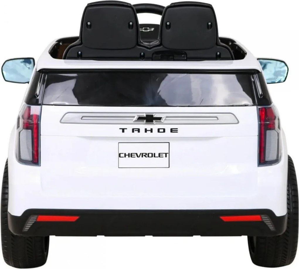 Masinuta Electrica cu acumulator pentru copii NOVOKIDS™ Chevrolet Tahoe SUV, Roti din Cauciuc EVA, Max 25 kg , Usi cu deschidere , 3 Viteze, Lungime