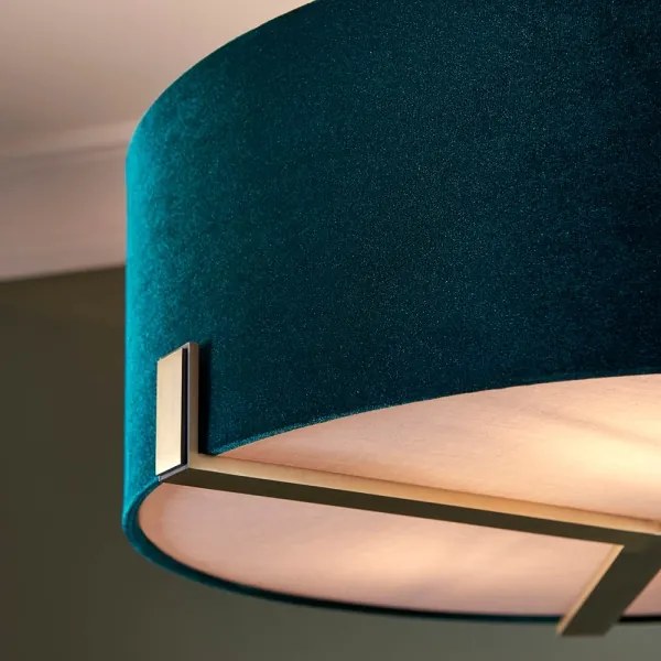 Lustră pe tijă Endon 95839 HAYFIELD 3xE27/40W/230V alamă/verde