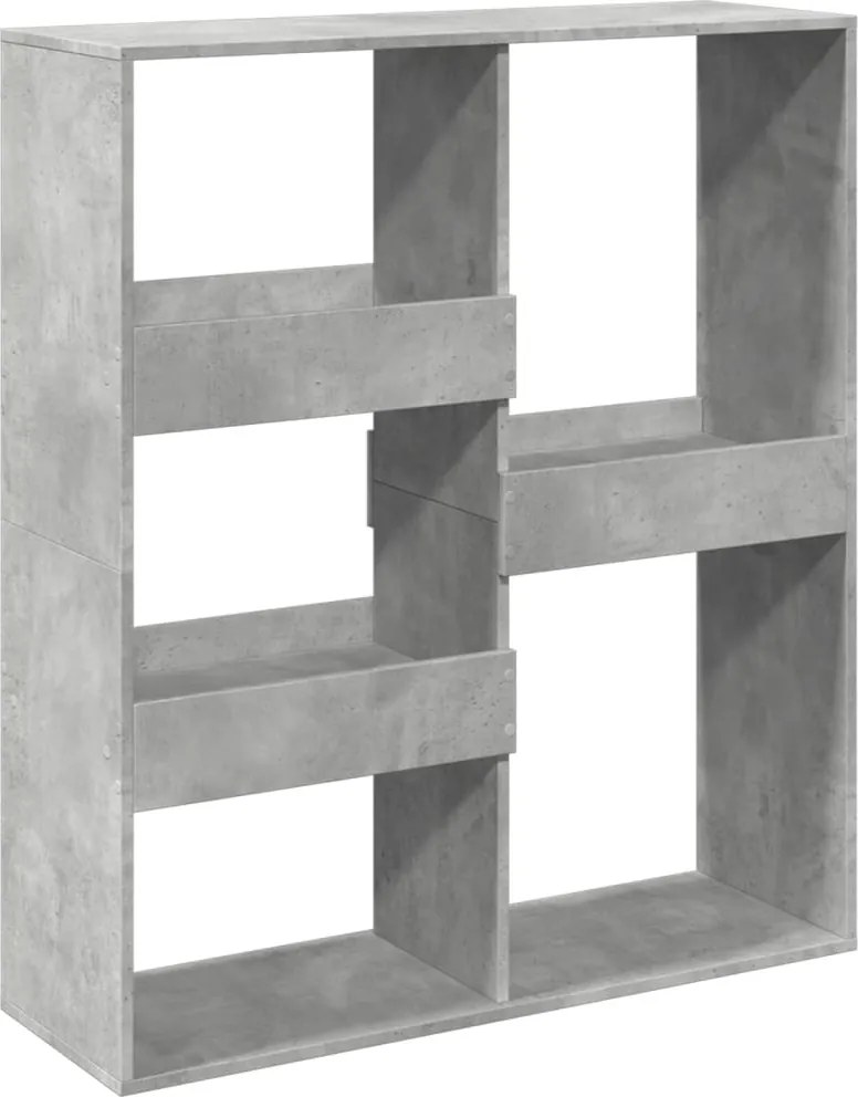 vidaXL Bibliotecă/Separator cameră, gri beton, 100x33x115 cm