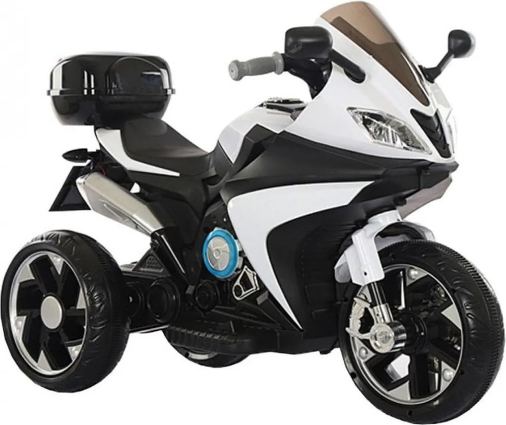 Motocicleta Electrica cu Acumulator Pentru Copii NOVOKIDS™ Karachi Motor, 2-5 ani, max 25 kg, Cu Sunete si Lumini LED, MP3, Trotineta Electrica, 3