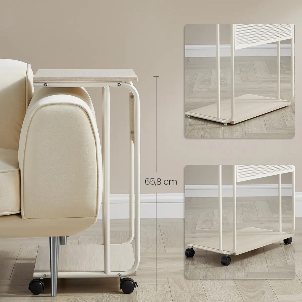 Măsuță auxiliară E1012 CRM, crem