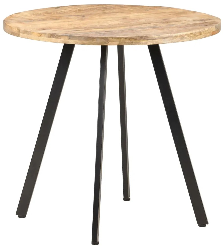 320483 vidaXL Masă de bucătărie, 80 cm, lemn de mango nefinisat
