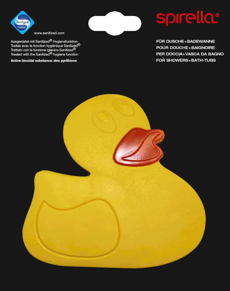 Covorașe antiderapante pentru copii pentru cadă 6 buc. 12x12,5 cm Duck – Spirella