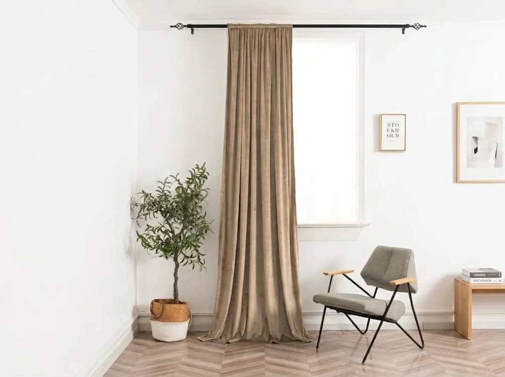 Draperie opaca ELVIO VELVET 140x250 cm, bej Agatat: Rejansa