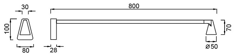 Aplica de perete LED stil minimalist AFRICA