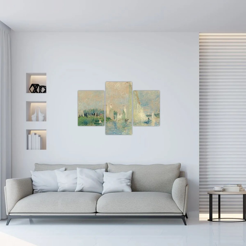 Tablou - Auguste Renoir, Regatta at Argenteuil, reproducere (90x60 cm)