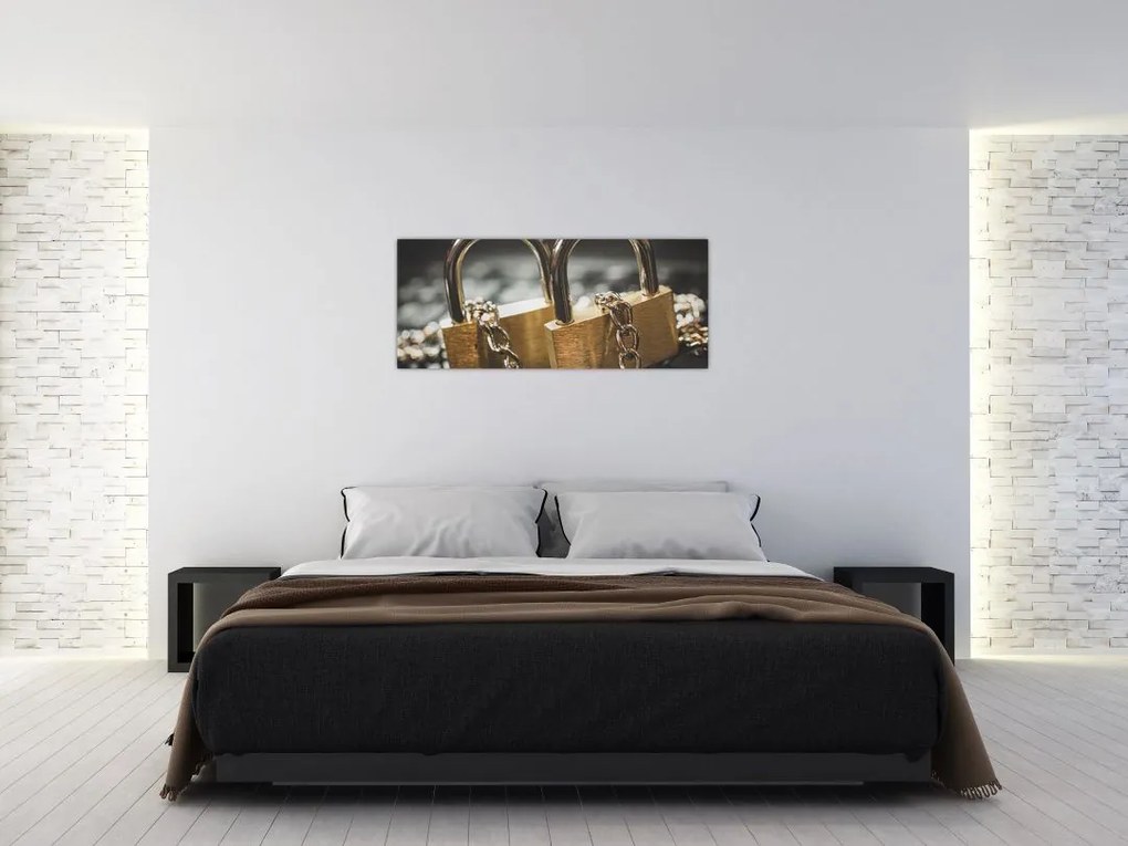Tablou cu două cetăți (120x50 cm)