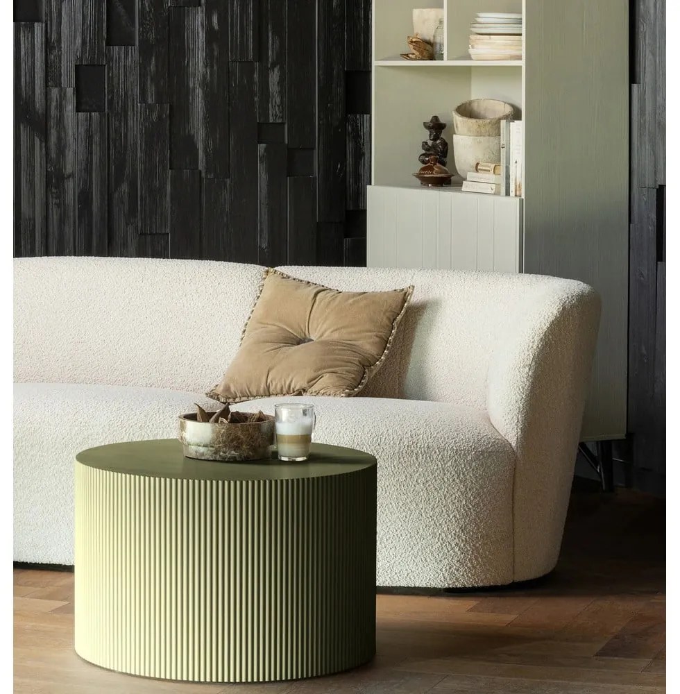 Măsuță de cafea kaki rotundă ø 60 cm Sanne – WOOOD