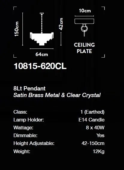 Candelabru cristal design lux decorativ Belle 8L