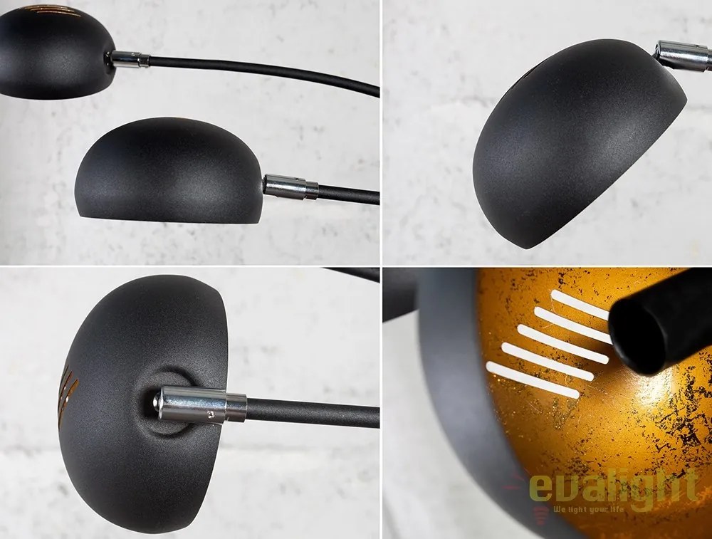 Lampadar / Lampa de podea Five Lights negru/ auriu A-22967 VC