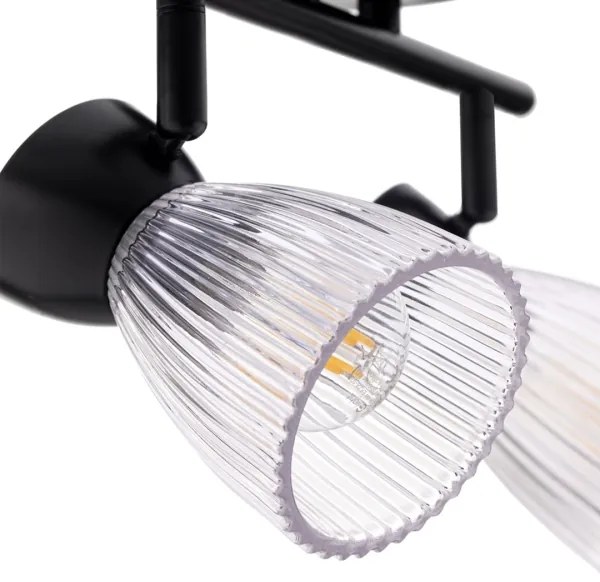 Spot BEST 2xE14/40W/230V negru