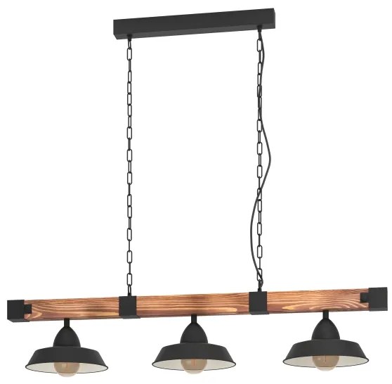 Eglo 44086 - Candelabru OLDBURY pe lanț, 3xE27/60W/230V