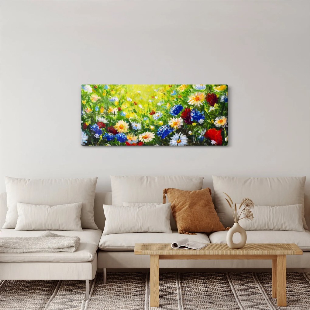 Tablou - Flori sălbatice (120x50 cm)