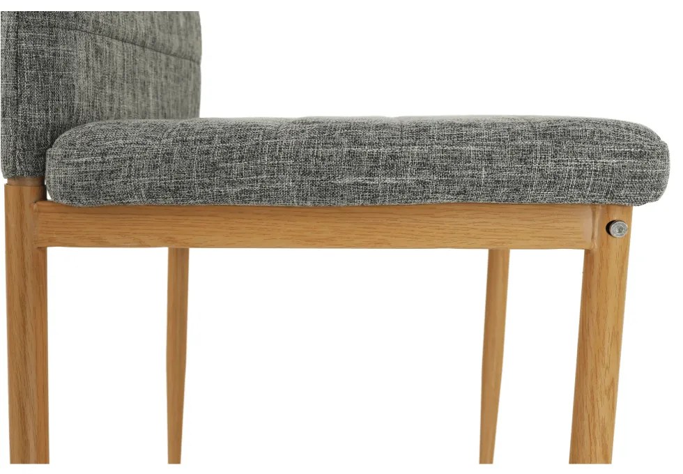 Scaun de sufragerie Collort nova (gri deschis + fag). 744541