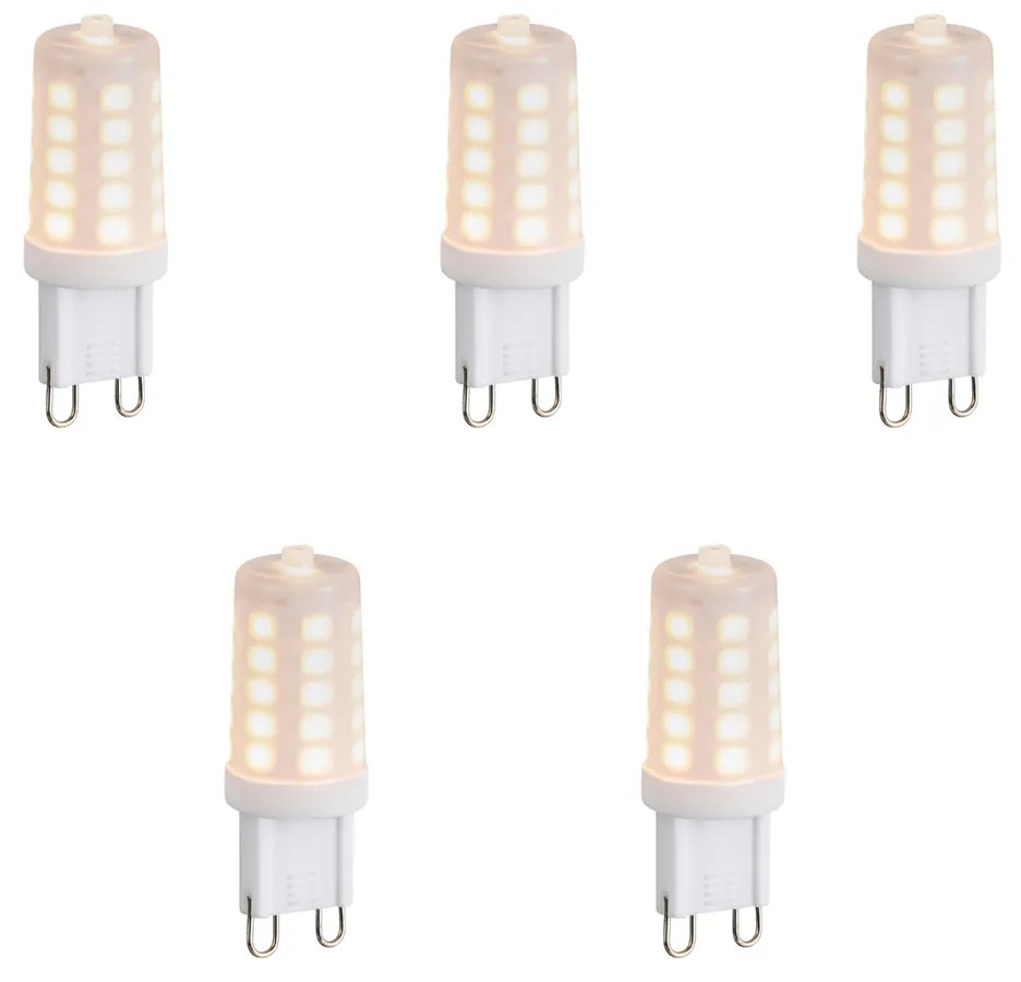 Set de 5 becuri LED G9 dimabile Opal 1.2W 100 lm 2200K