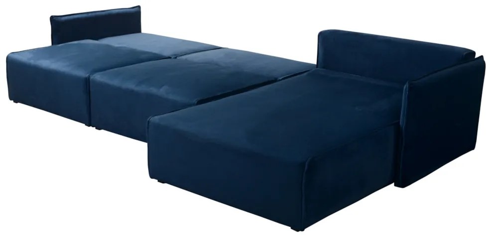 Supermobel Canapea extensibilă de colț LEON + taburet, 318x85x179, royal 14, stanga