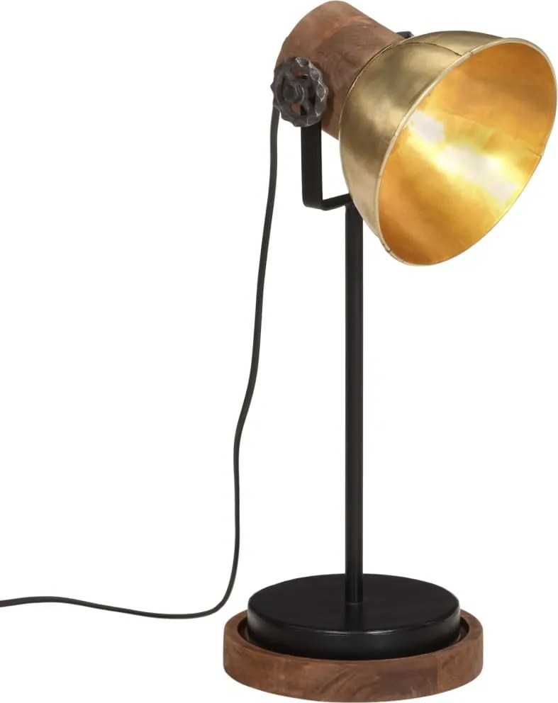 vidaXL Lampă de birou 25 W, alamă antichizată, 17x17x50 cm, E27