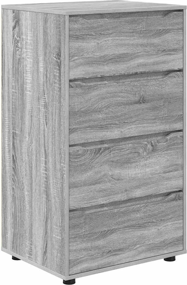 vidaXL Dulapuri de depozitare 2 pcs Gri Sonoma 60 x 48 x 105 cm