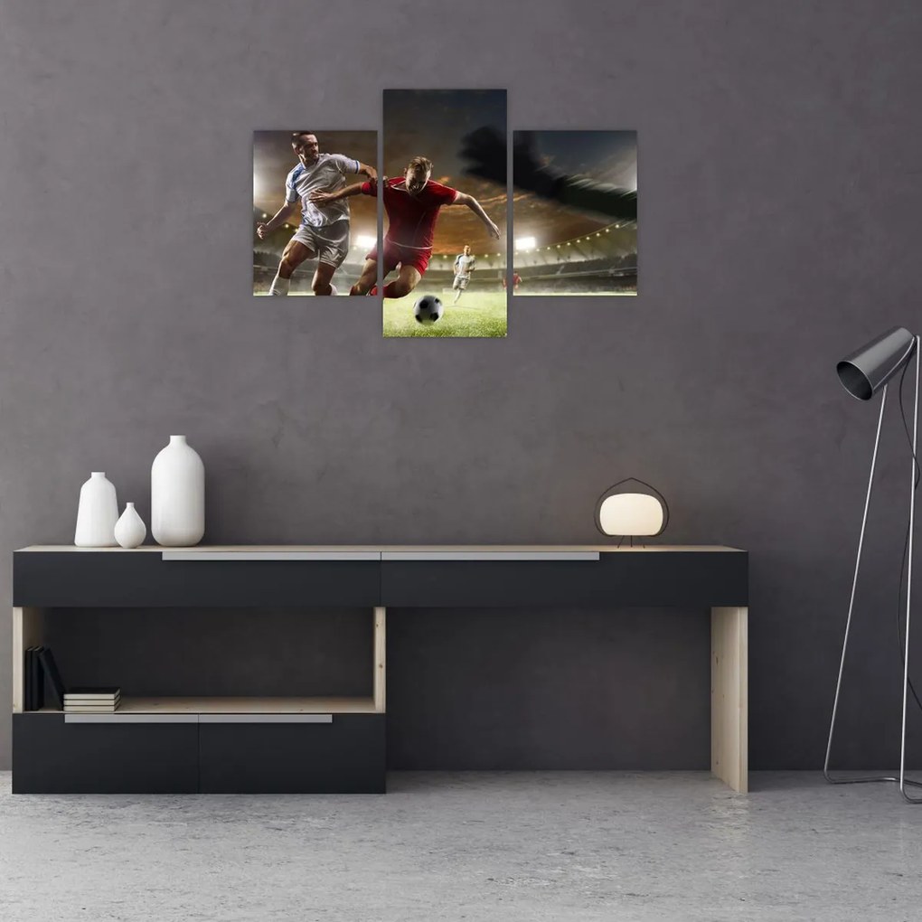 Tablou - Fotbaliști în acțiune (90x60 cm)