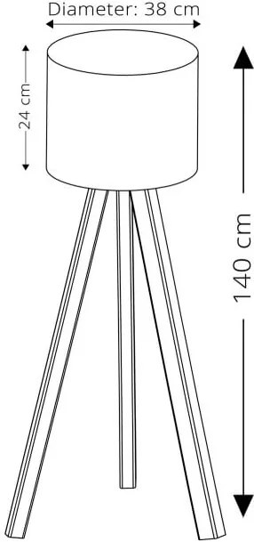 Lampadar Aida, gri