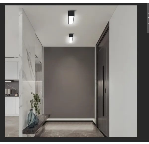 Immax NEO 07254L - LED LUNGO 20W/230V Wi-Fi Tuya negru + DO, stins reglabil