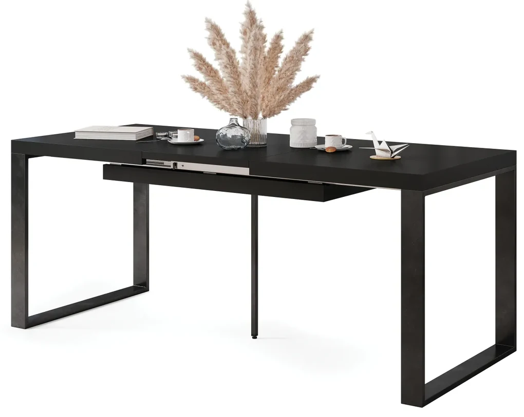 Mazzoni AVARI Negru Mat - MASĂ LOFT PENTRU LIVING/SUFRAGERIE EXTENSIBILĂ până LA 270 sau 290 cm!