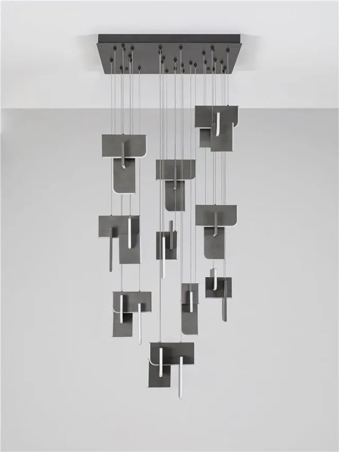 Lustra LED suspendata liniara design decorativ 3000K TOTEM 144W