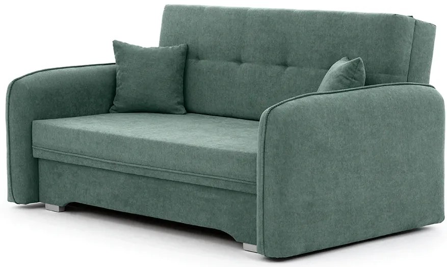Canapea extensibila cu 2 locuri LAINE, verde