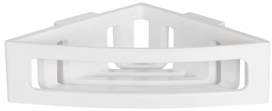 Raft de baie alb autoadeziv pe colț din plastic Bralia - Wenko