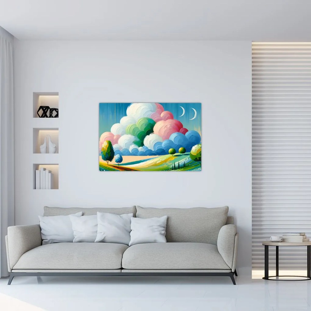 Tablou - Peisaj cu nor (90x60 cm)