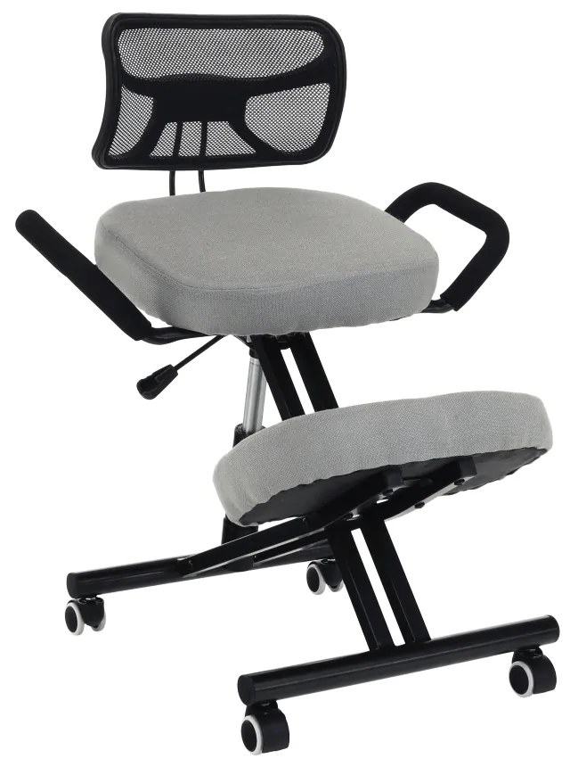 Fotoliu de birou ergonomic Rusu (gri maro). 1016070