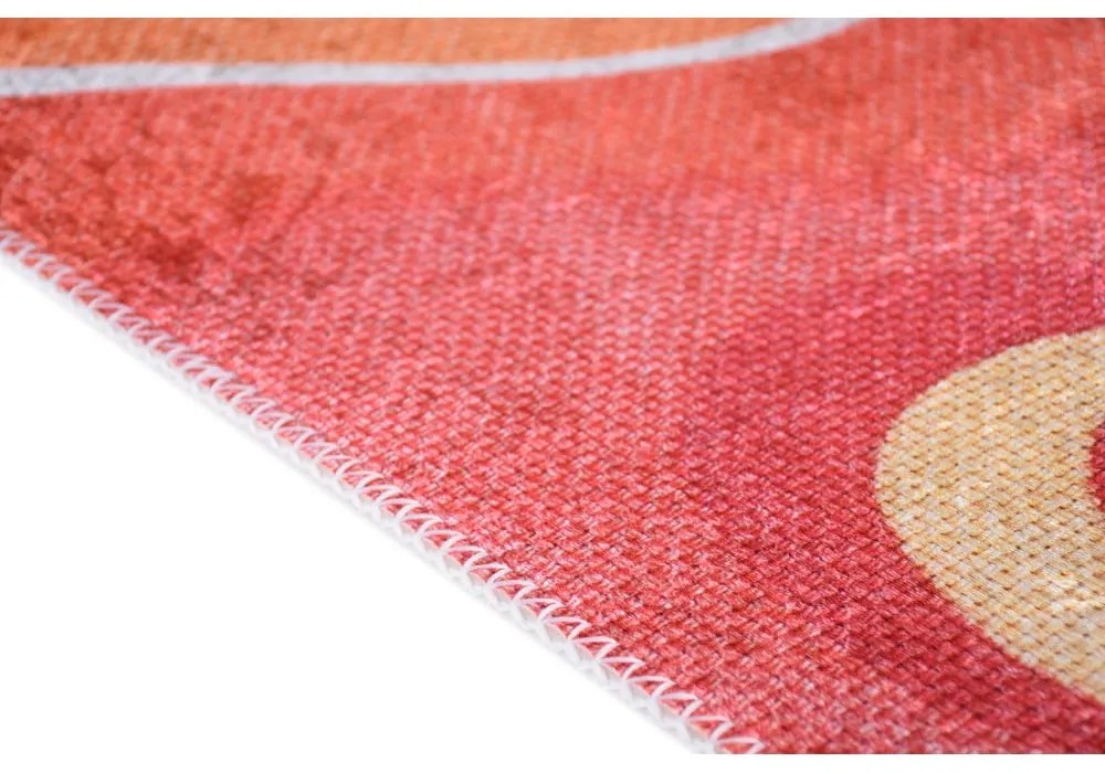 Covor roșu-portocaliu lavabil 60x100 cm Colors of Joy – Vitaus