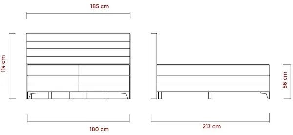 Pat reglabil electric tapițat MILA, 180 x 200 cm, gri, cu saltele
