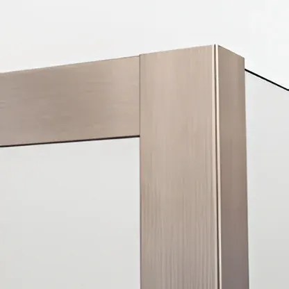 Paravan dus sticla walk-in 140x200 cm, bronz periat, sticla 8 mm, Ronal Lina Bronz periat, 1400x2000 mm