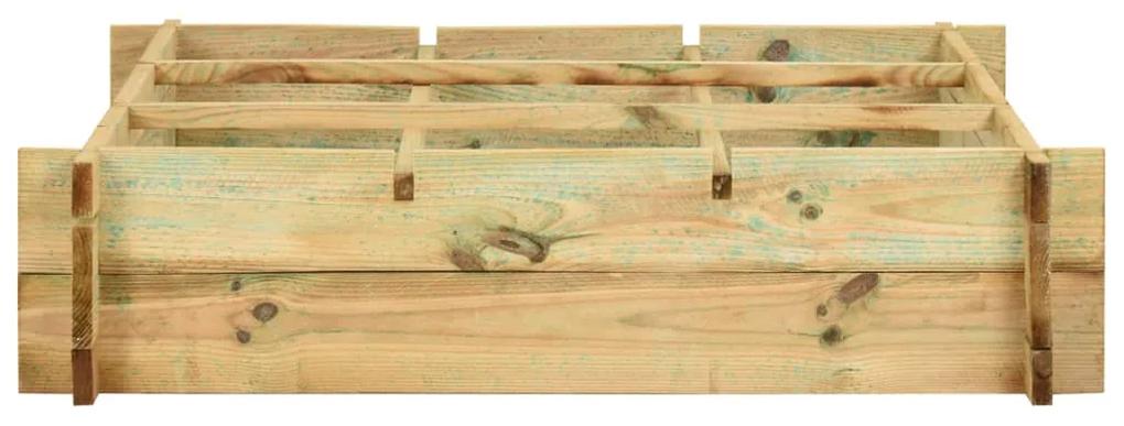 Strat inaltat, 90 x 90 x 20 cm, lemn impregnat 1, 90 x 90 x 20 cm