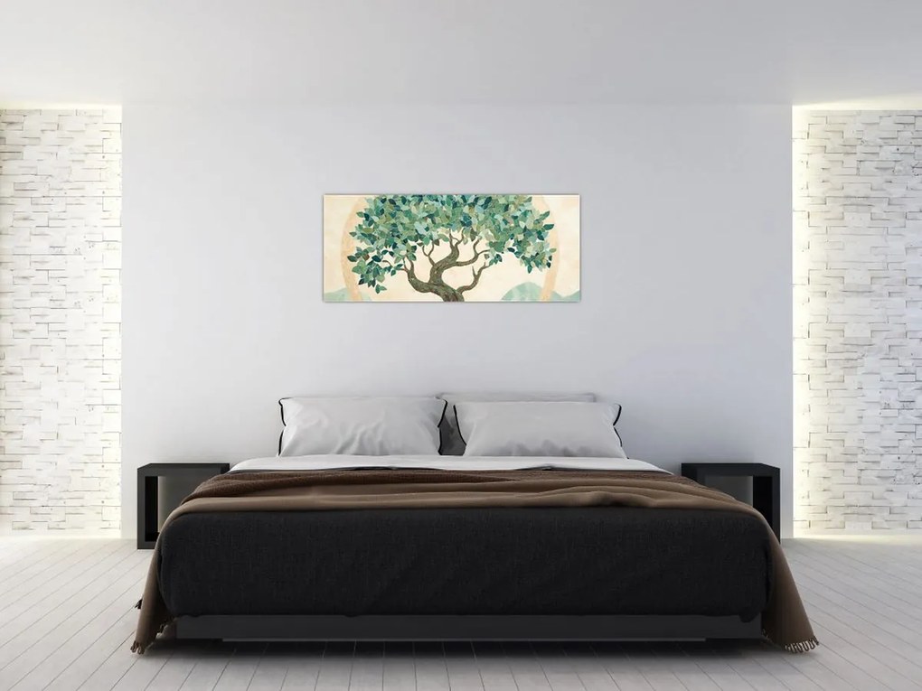 Tablou – Mozaic elegant cu arbore (120x50 cm)
