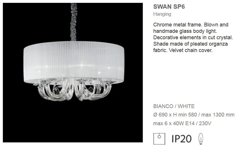 Candelabru elegant diametru 69cm SWAN SP6 035826