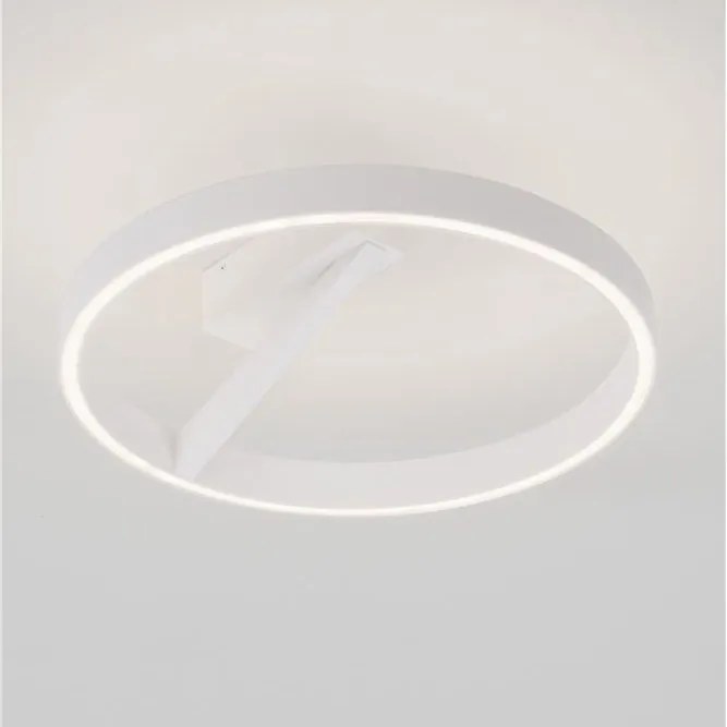 Plafoniera circulara aluminiu alb LED CCT ADALIZ 50cm