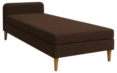 Pat tapițat BRISBANE 110x200 cm, maro