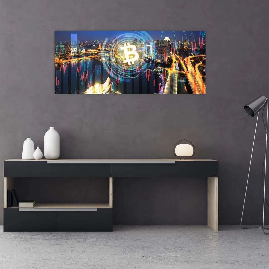 Tablou - Orașul investițiilor (120x50 cm)