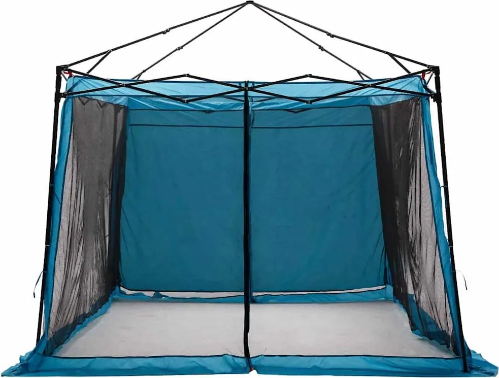 vidaXL Cort interior cu acoperiș albastru 303 x 303 x 196 cm tafta