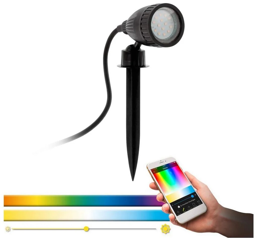 Eglo 98052 - Lampă LED RGB de exterior NEMA-C 1xGU10/5W/230V IP44