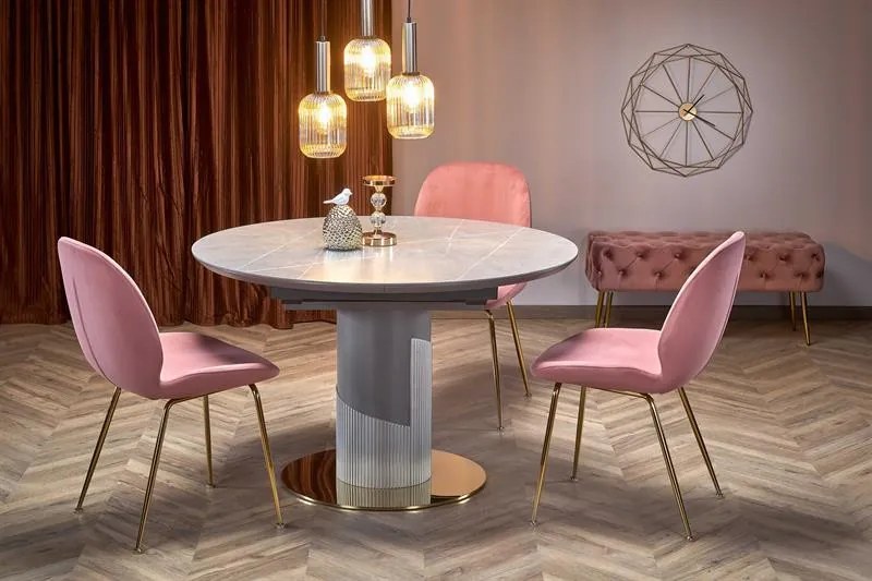 Masa extensibila rotunda Muscat – L120-160 cm x H76