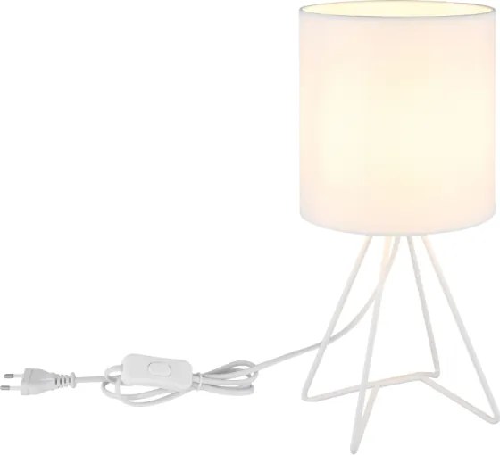 Globo 21734W - Lampă de masă TAMIAN 1xE14/40W/230V albă