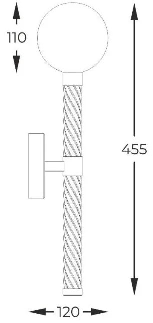 Aplica de perete design modern Mida