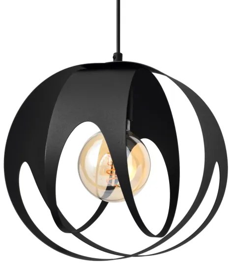 Lustră pe cablu MOONLIGHT 1xE27/15W/230V neagră